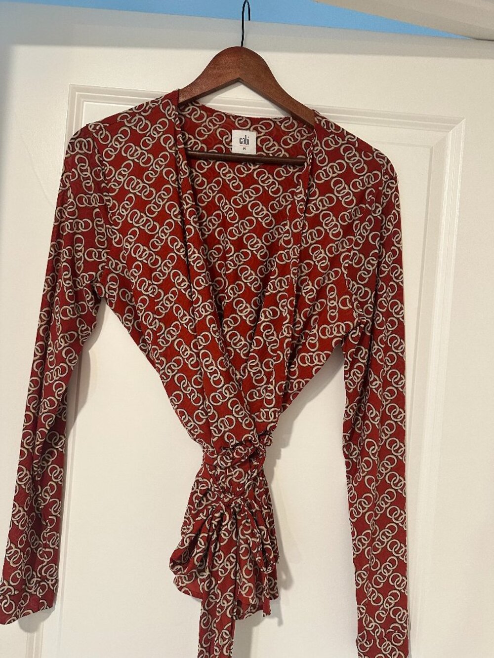 CAbi Women's Wrap Top Blouse